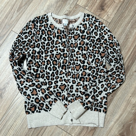 a new day Sweaters - Women’s Leopard Cardigan